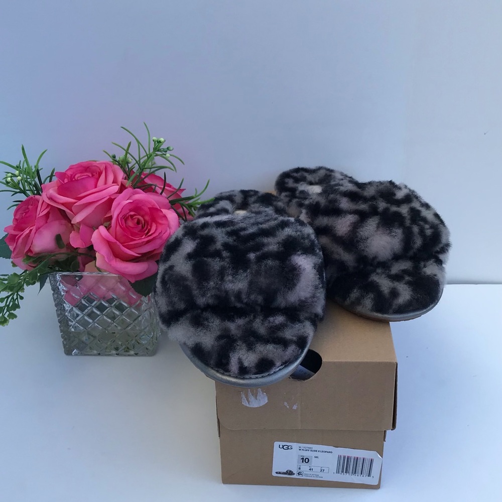 UGG Fluff Slide II Leopard